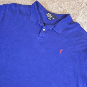 Polo Ralph Lauren Shirt Mens XL Blue Golf Polo Pony Logo